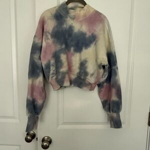 Spiritual Gangster Tie-Dye Sweatshirt - Blue, Pink, Cream